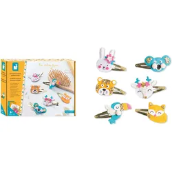 Kreativset JANOD "Tier-Haarspangen mit Pailetten", bunt, Kreativsets, Kinder