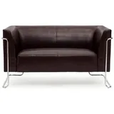 HJH Office Sofa CURACAO Kunstleder Braun