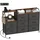 Homcom Kommode Schrank 130,5x30x88 cm Braun