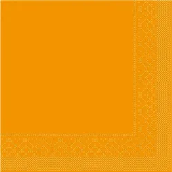 Sovie HORECA Cocktail-Servietten Curry aus Tissue 25 x 25 cm, 100 Stück Uni Basic Neutral farben Party Fingerfood