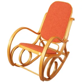 MCW Schaukelstuhl Gallarate Stoff/Textil 50 x 90 x 50 cm Orange