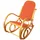 MCW Schaukelstuhl Gallarate Stoff/Textil 50 x 90 x 50 cm Orange