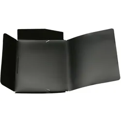 Ecobra Eckspannmappe A3 PP Black magic