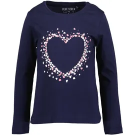 blue seven Langarmshirt BLUE SEVEN "Blue Seven Langarmshirts", Mädchen, Gr. 128, bunt (m002, multipack 2), 100% Baumwolle, normal, Rundhals, Shirts Langarmshirt