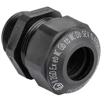 Kaiser EX1540.20.080 Kabelverschr. Progress Kst. GFK M20x1.5, Schwarz RAL