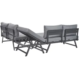 Beliani Kissenbezug Coccorino 130 x 65 cm Dunkelgrau