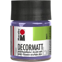 Marabu 140105007 Marabu Decormatt Acryl Lavendel 007, 50 ml