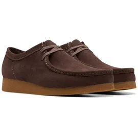 CLARKS Homme WallabeeEVO, Dark Brown Suede, 44.5 EU