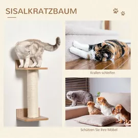 PawHut Kletterwand 4tlg. 100 x 25,5 x 17,5 cm beige