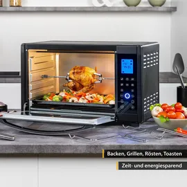 First Austria TZS First Austria Minibackofen 30L, Kleinbackofen, Schwarz