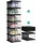 Songmics Schuhschrank mit 6 Schuhboxen 1-tlg. transparent-tintenschwarz