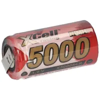 XCell SUB-C Akku Zelle 5000mAh 1,2V NIMH Hochleistungszelle mit