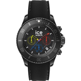 ICE-Watch - ICE chrono Trilogy - Schwarze Herrenuhr mit Silikonarmband - Chrono - 019842 (Large)