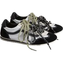Vans Super Lowpro Damen Weite M Weiß/Schwarz/Silber 41