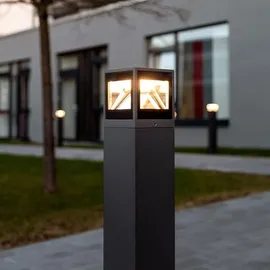 dotlux LED-Pollerleuchte Aluminium, Glas 20 cm 7,5/15 W inkl. LED-Lampe