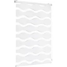 Sekey Doppelrollo Wellen 70 x 150 cm Weiß