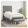 vidaXL Boxspringbett 100 x 200 cm Dunkelgrau
