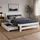 Homestyle4u Doppelbett 140 x 200 cm Weiß