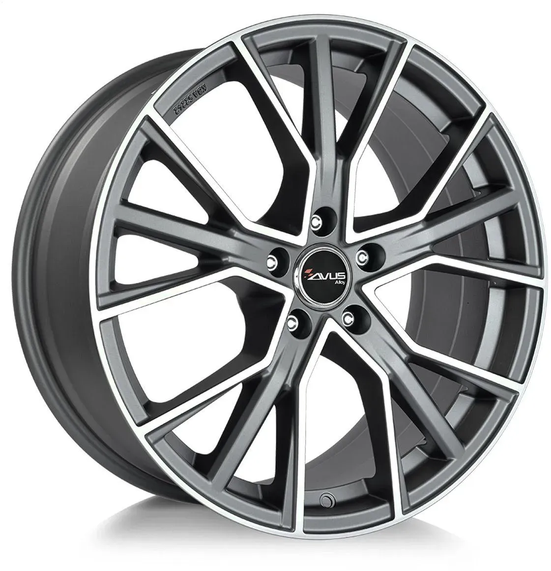 AVUS RACING AF18 matt anthracite polished 8.0Jx18 5x100 ET35