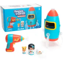 Educational Insights Design & Drill Bolt Buddies Rakete Bausatz 128-tlg.