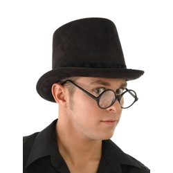 Elope Kostüm Steampunk Kutscherhut, Viktorianische Kopfbedeckung passend zum Steampunk-Kostüm schwarz