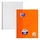 Oxford Collegeblock blanko A4 orange/schwarz