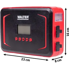 WALTER WERKZEUGE Walter Li-Ion Motorrad Starthilfe mit Kompressor 12V Batterie Starthilfegerät