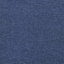 vidaXL Kopfteil mit Ohren Blau 183x16x118/128 cm Stoff