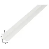GAH Alberts Alberts Winkelprof. gleichsch., ungelocht L1000x B10x H10x S1mm Kunststoff weiß