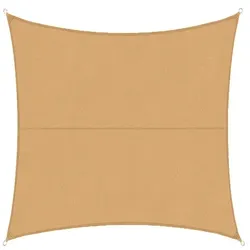 KARAT Sonnensegel Wasserabweisend / Quadratisch / Sand / 3 x 3 m