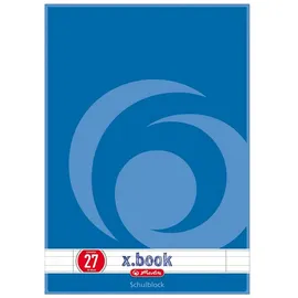 Herlitz Schulblock x.book DIN A4 liniert Lineatur 27, 1 St.