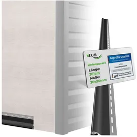 HEXIM Verkleidungspaneel Hexim Anthrazit 2 St. 200 x 10 x 1,5 cm