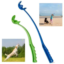 Relaxdays Ballschleuder 49 cm Blau/Grün