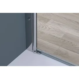 Bernstein Nischendusche Bernstein NT218 Doppelpendeltüren Nano Echtglas 96x195 cm Profil Chrom