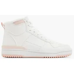 Hoher Sneaker - Damen - weiß