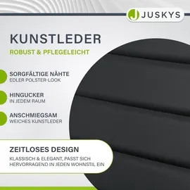 Juskys Esszimmerstühle Loja 4er Set - Schwarz