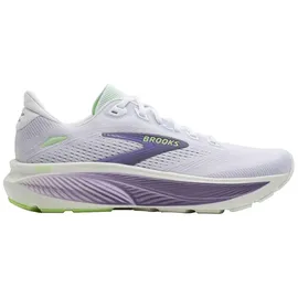 Brooks Ghost 18 Damen White/Purple Hebe/Green 41