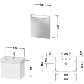 Duravit No.1 5-tlg. Weiß Matt Dekor