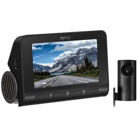 70mai Dashcam Auto Vorne Hinten 4K, A810 + Heckkamera RC12, Autokamera Schwarz, HDR, 150° Sichtfeld, integriertes GPS, App-Steuerung