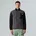 Fleecejacke anthrazit grau L