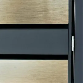 Mendler Mülltonnenbox HWC-J81 3er 82 kg anthrazit