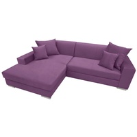 JVmoebel Ecksofa, Sofa Schlafsofa Designer Sofas mit Bettfunktion Ecksofa Couch NEU lila