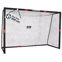 Hudora Fussballtor Pro Tect 300 (hochwertig, langlebig, einfacher Aufbau) schwarz - 300x200x120cm