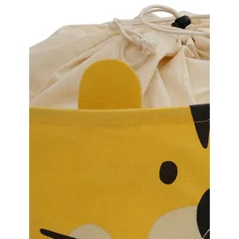 OTTO home Wäschesack OTTO HOME "Millisy", weiß, B:35cm H:50cm T:35cm Ø:35cm, Baumwolle, Polyester, Wäschesammler, mit Löwen-Motiv, Höhe ca. 50 cm