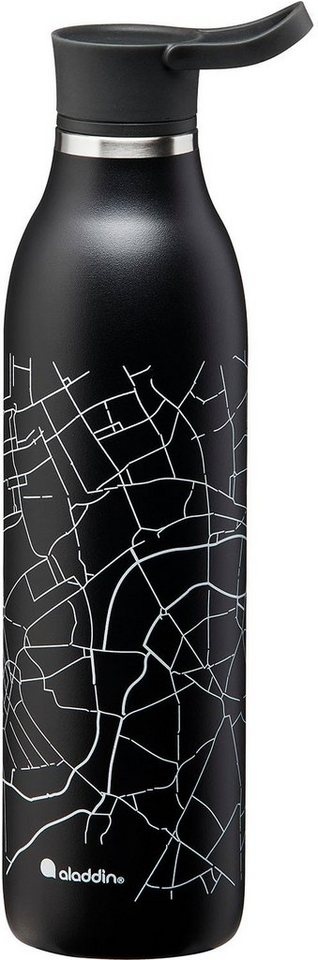 Preisvergleich Produktbild aladdin Trinkflasche City Loop, Edelstahl, 600 ml schwarz