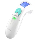 Motorola MBP66NT Digital Kontaktlos Thermometer - Fieberthermometer für Erwachsene und Baby mit LCD Display - 2 Farben - Temperaturen von Körper, Nahrung und Flüssigkeit - Weiß
