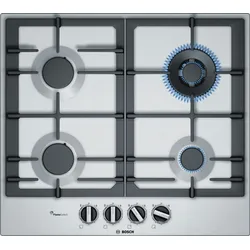 Bosch Serie | 6, Gaskochfeld, 60 cm, Edelstahl PCH6A5C90D