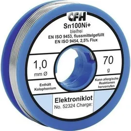 CFH Elektroniklot bleifrei 70g flussmittelgefüllt Lötbedarf Lötzubehör Löten Lot