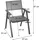 MCW Gartenstuhl+Gartentisch 2er Set Schwarz/Grau