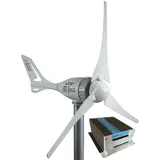 Set Mega Auswahl Windgenerator IstaBreeze® inklusive Controller i-500-12 Volt 500 Watt Power PLUS Hybrid Laderegler